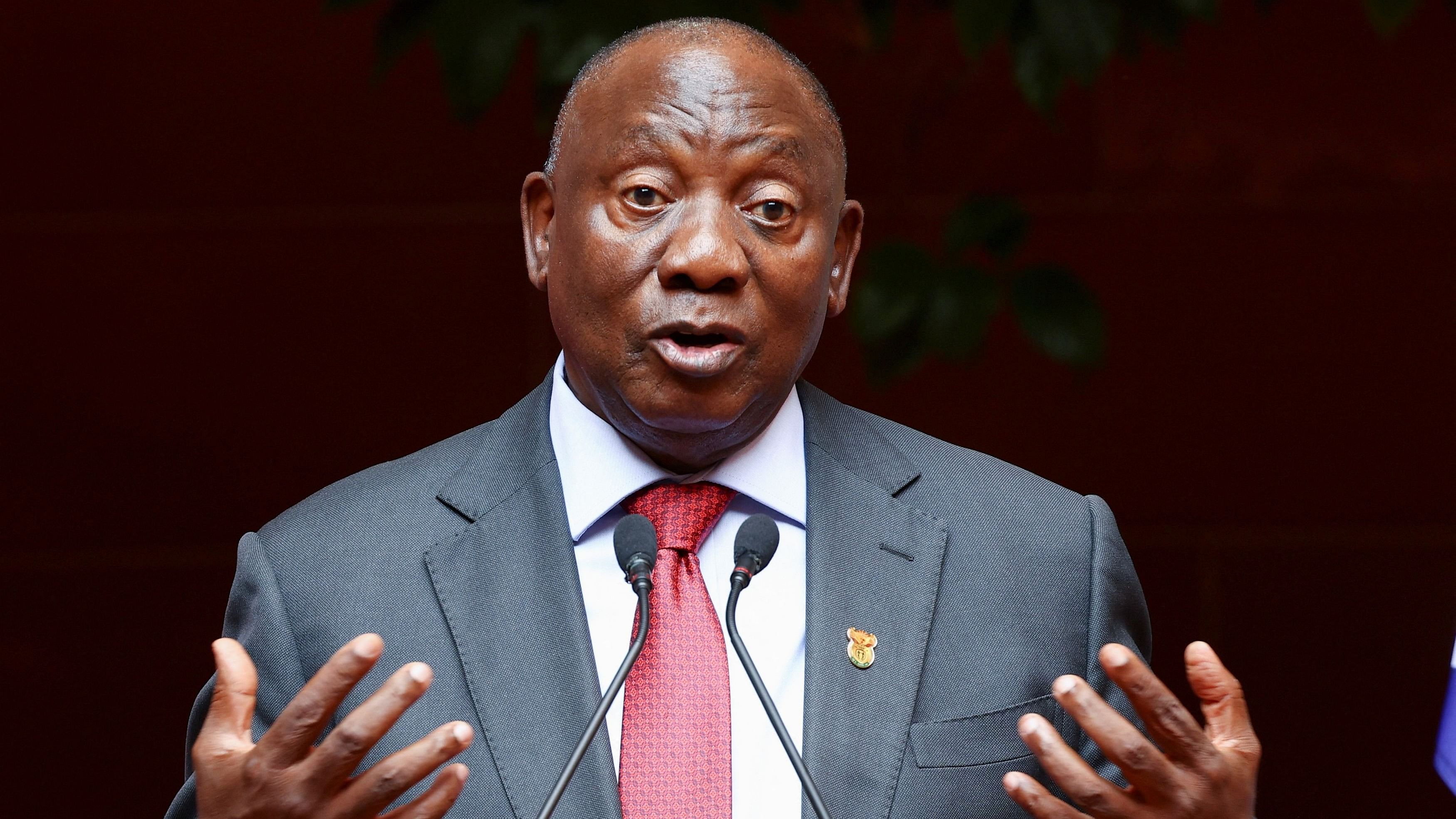 <div class="paragraphs"><p>South Africa's President Cyril Ramaphosa.</p></div>