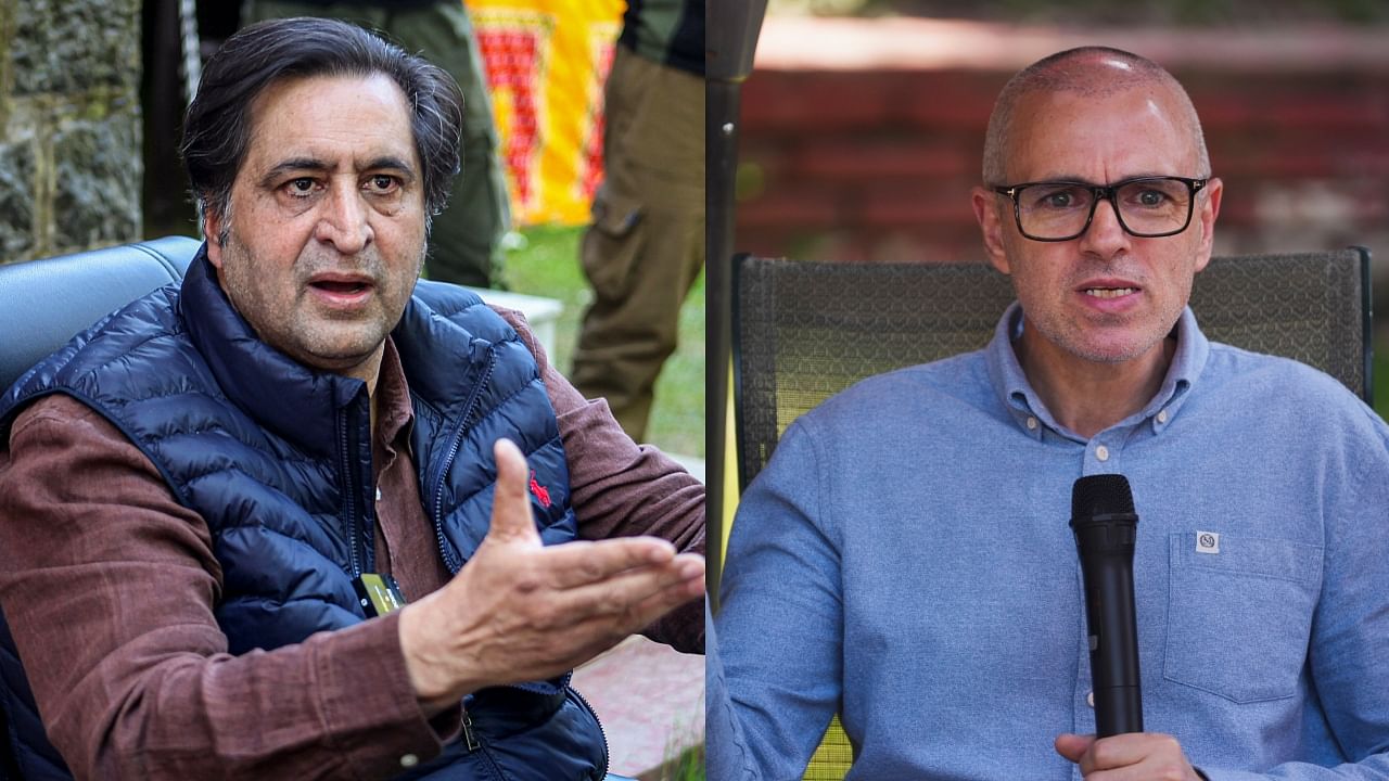 <div class="paragraphs"><p>(From left)&nbsp;Sajad Lone of the People’s Conference;&nbsp;National Conference (NC) leader Omar Abdullah</p></div>