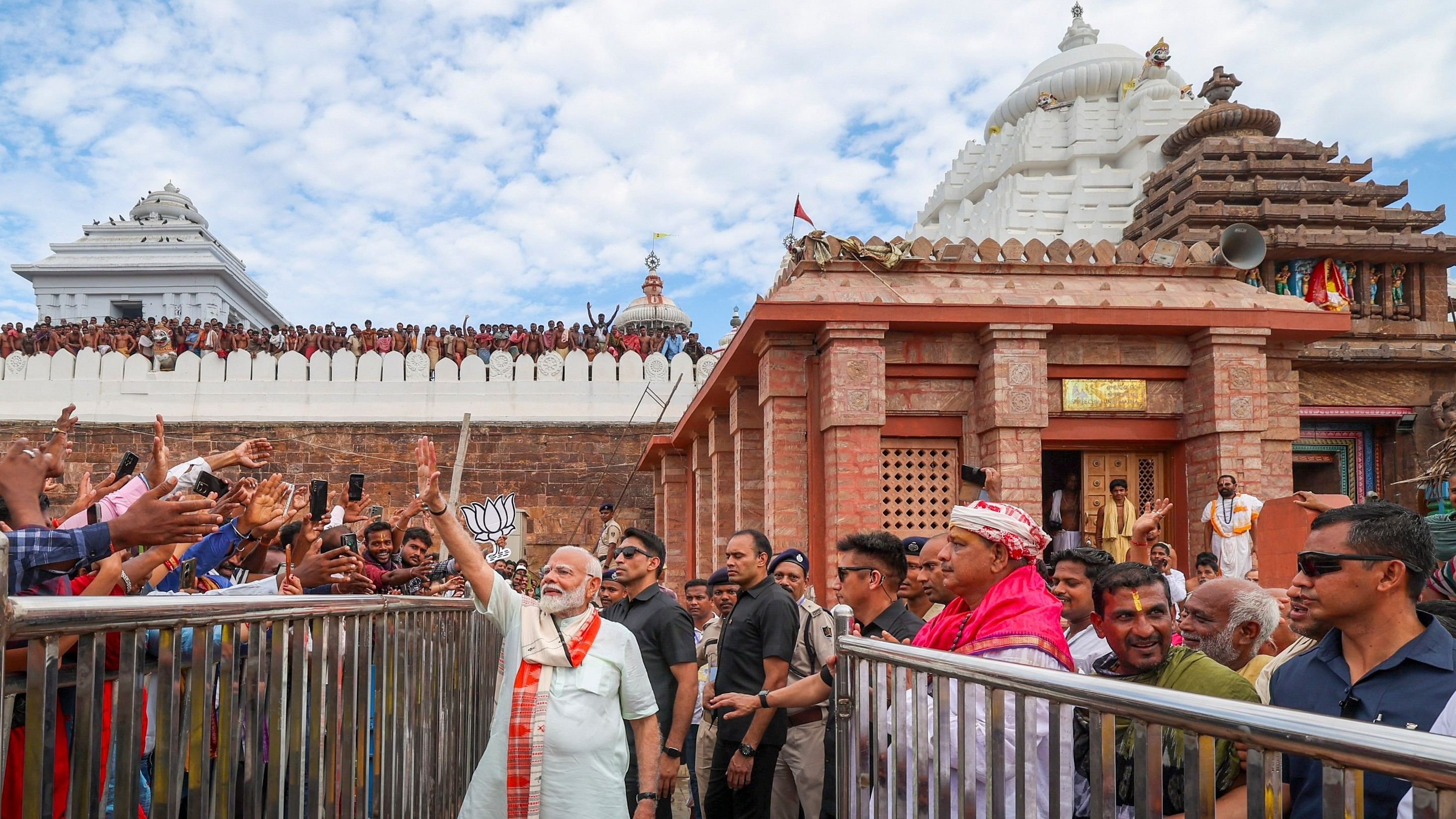 <div class="paragraphs"><p>Prime Minister Narendra Modi during a visit to Jagannath temple, in Puri, Monday, May 20</p></div>