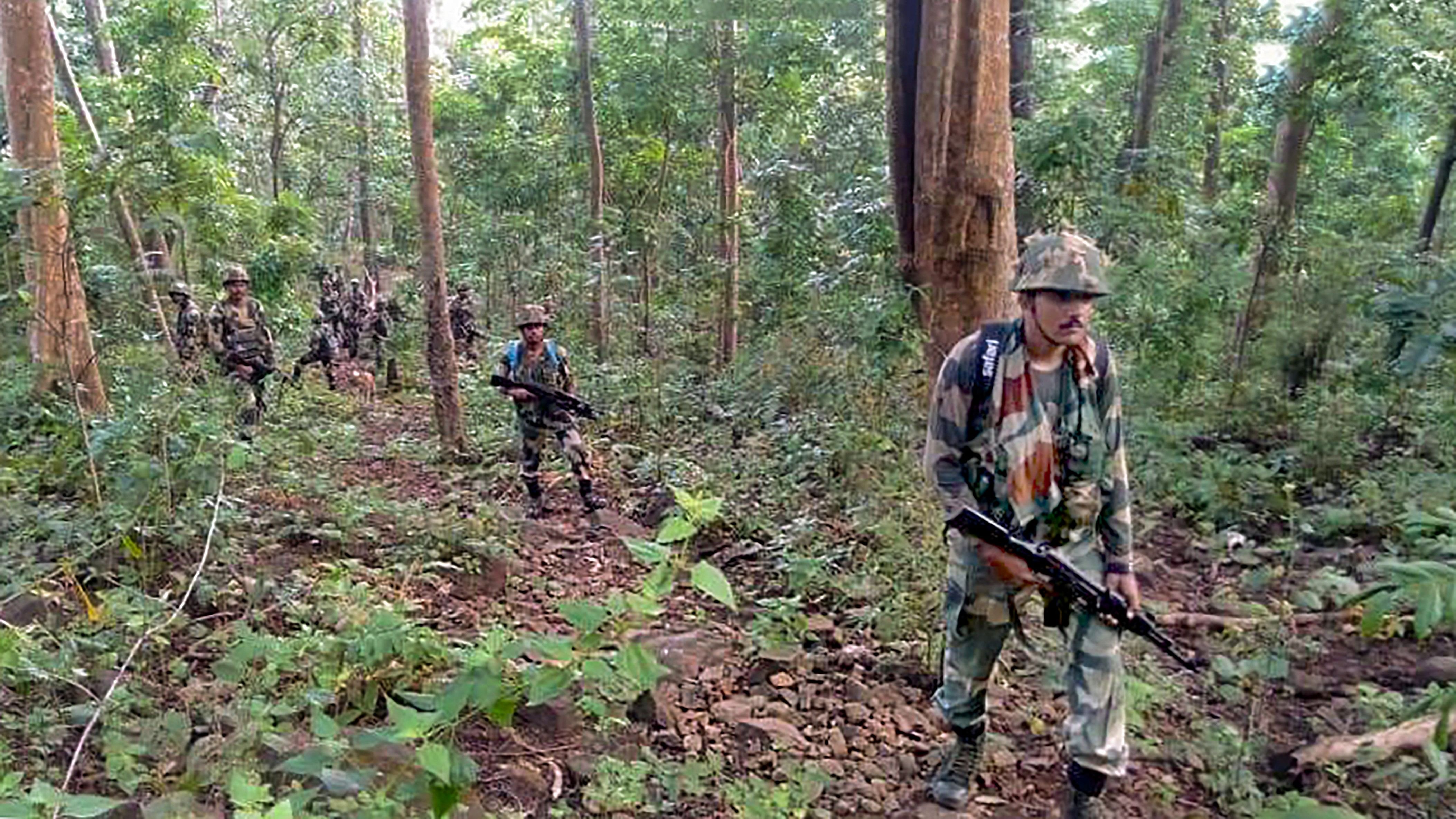 <div class="paragraphs"><p>Security personnel amid a search operation for Maoists in Chhattisgarh. (Representative image)</p></div>