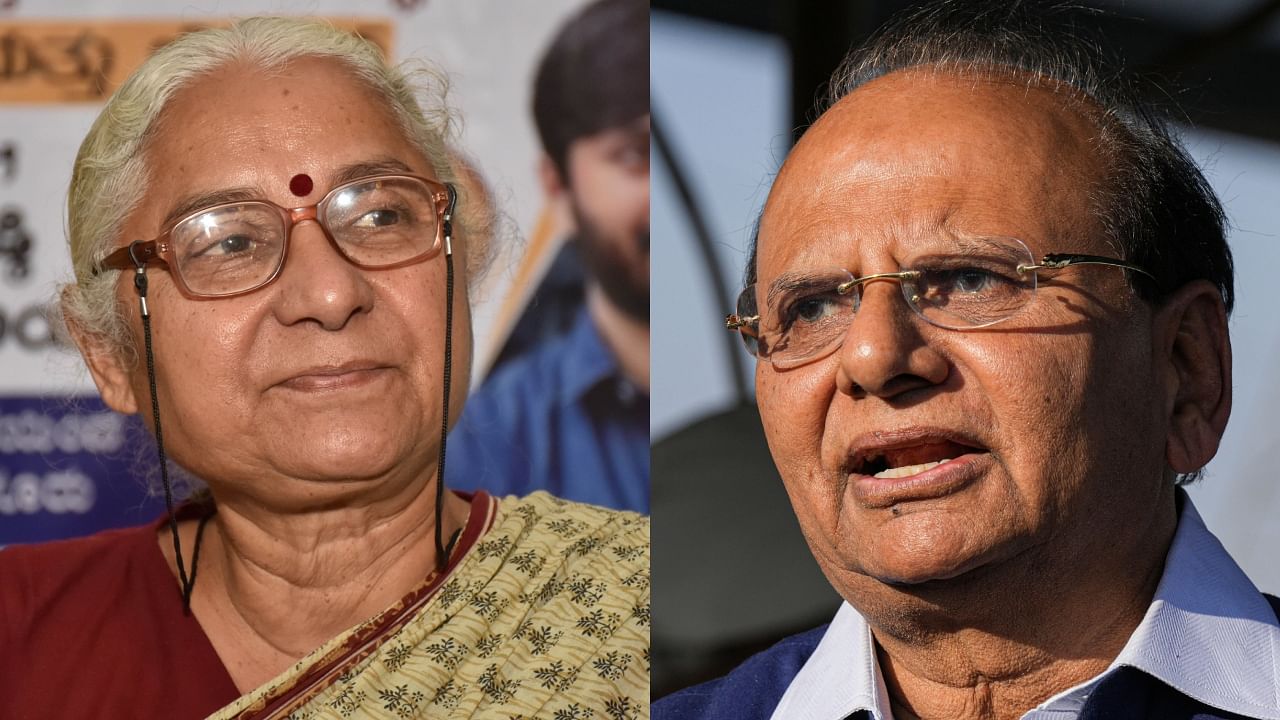 <div class="paragraphs"><p>(From Left) Social&nbsp;activist Medha Patkar; Delhi L-G and former Khadi and Village Industries Commission (KVIC) Chairman V K Saxena.</p></div>