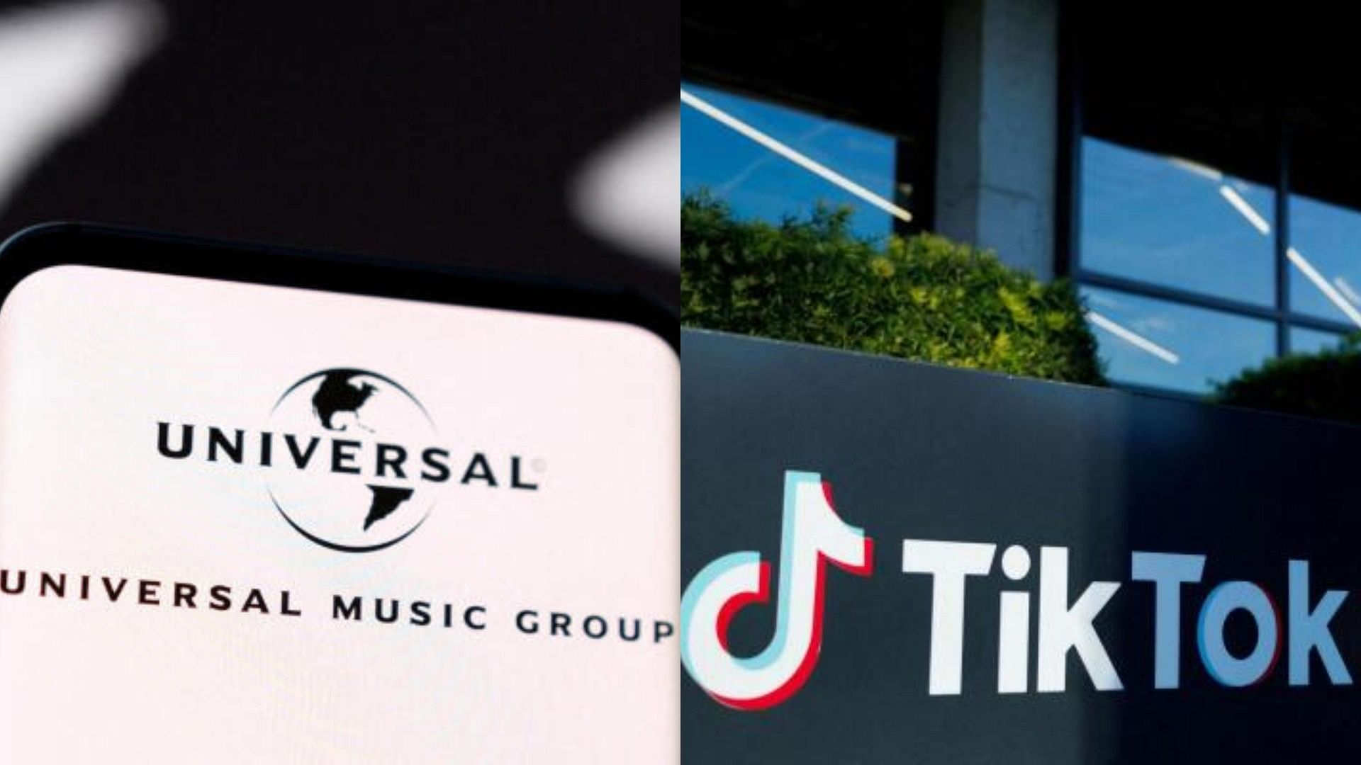 <div class="paragraphs"><p>Logos of Universal Music Group and TikTok.</p></div>