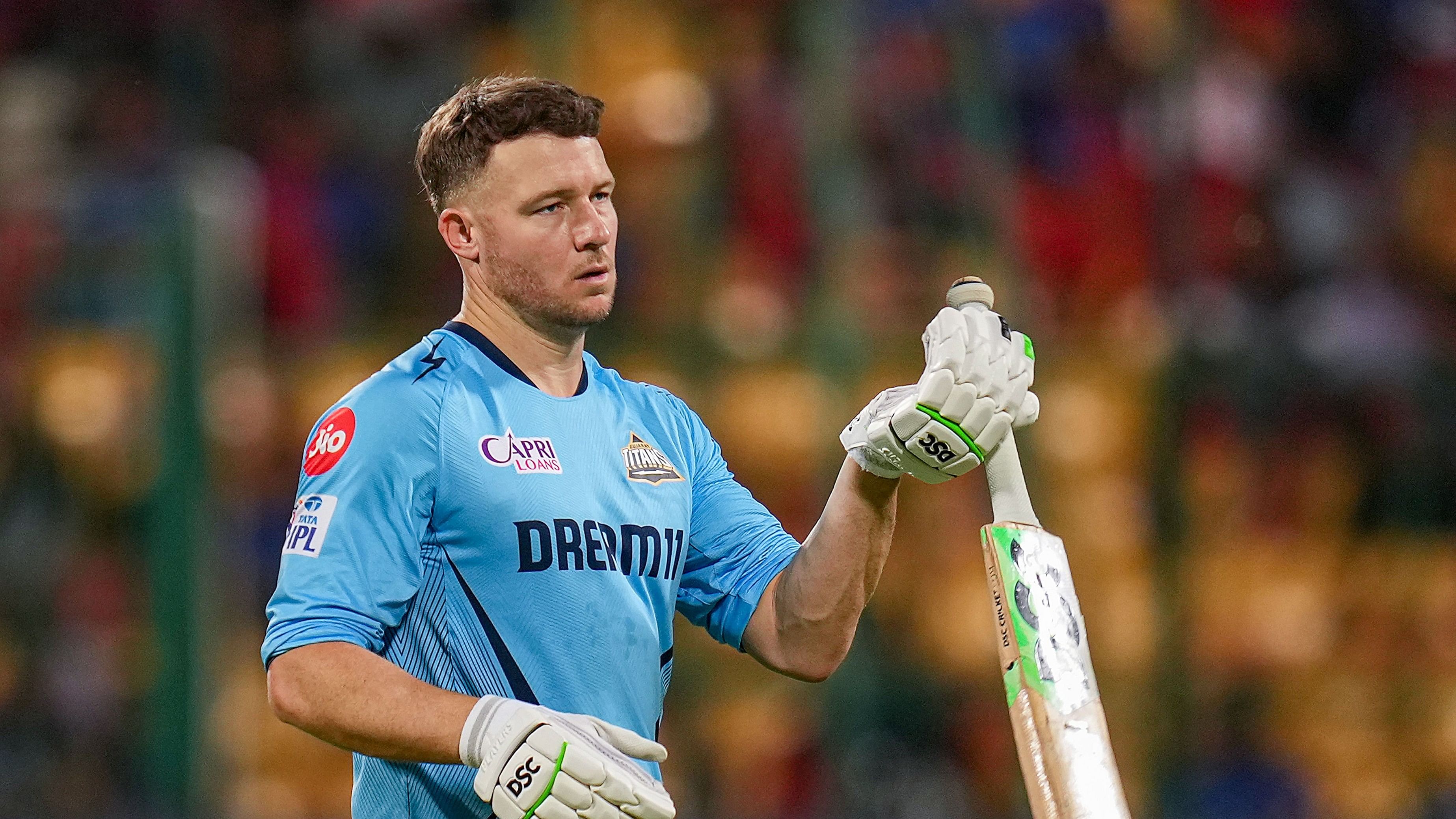 <div class="paragraphs"><p> Gujrat Titans batsman David Miller before the start of the Indian Premier League (IPL) 2024 T20 cricket match between Royal Challengers Bangalore and Gujrat Titans</p></div>