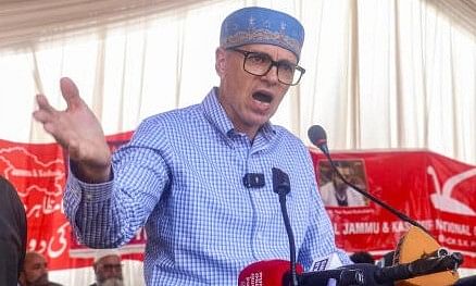 <div class="paragraphs"><p>Jammu and Kashmir National Conference (JKNC) Vice President and party candidate from Baramulla constituency Omar Abdullah addressing an election rally at Magam for the Lok Sabha polls, in Budgam district, Saturday, May 18, 2024. </p></div>