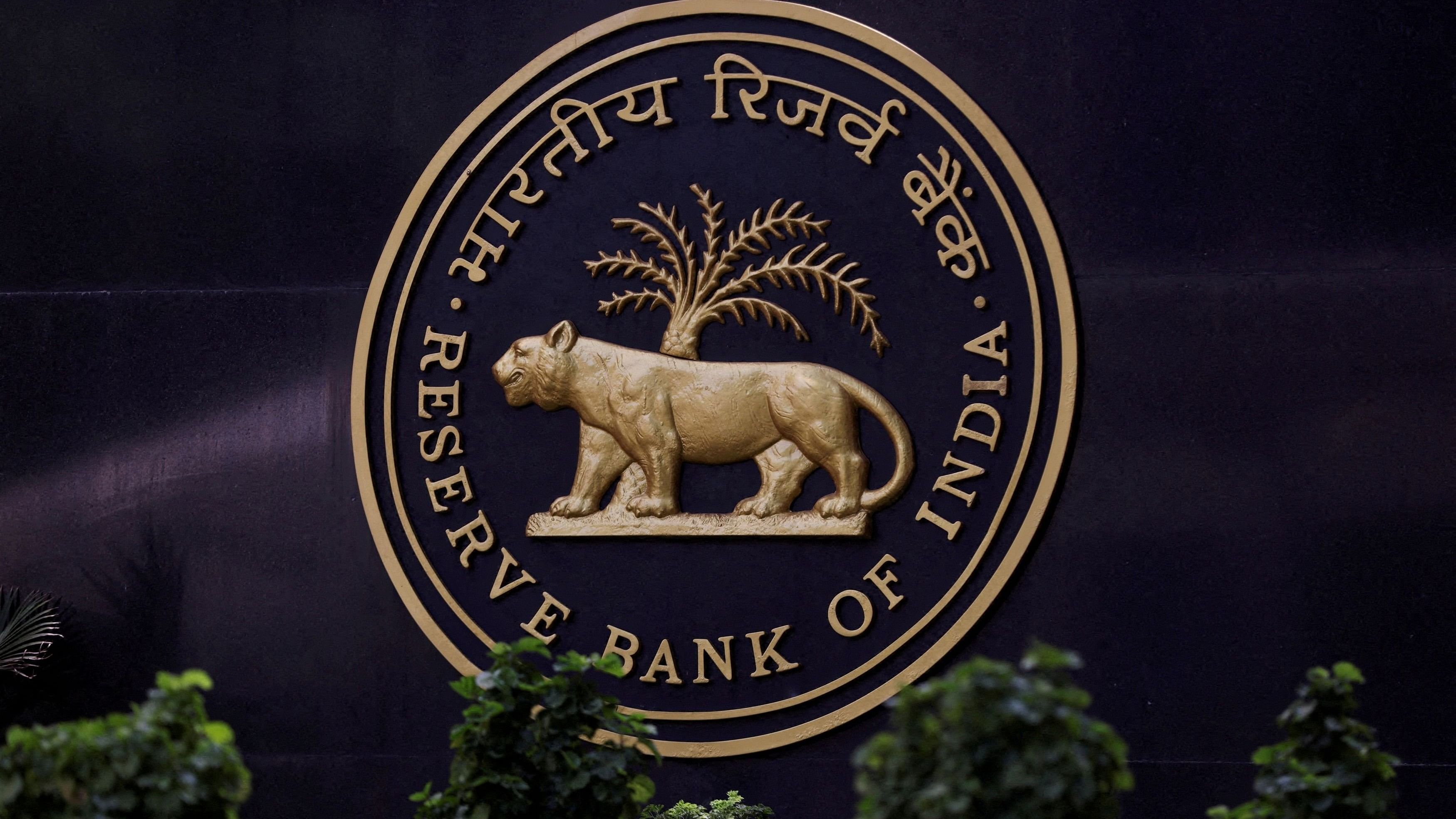 <div class="paragraphs"><p>A Reserve Bank of India (RBI) logo is seen inside its headquarters in Mumbai.&nbsp;</p></div>