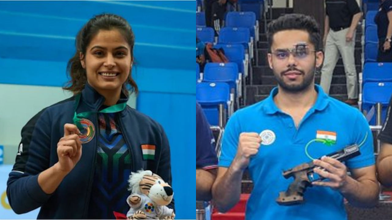 <div class="paragraphs"><p>Indian Olympic shooters Manu Bhaker (L) and Vijayveer Sidhu (R).&nbsp;</p></div>