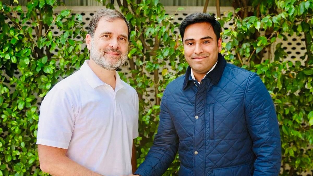 <div class="paragraphs"><p>(From left) Congress leader Rahul Gandhi with Varun Chaudhary,&nbsp;party's Ambala candidate for the Lok Sabha polls.</p></div>