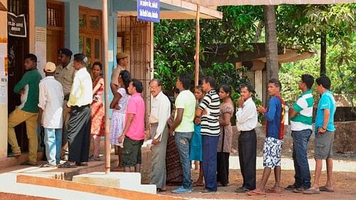 <div class="paragraphs"><p>A file image of voters at a polling booth om Chhattisgarh.</p></div>