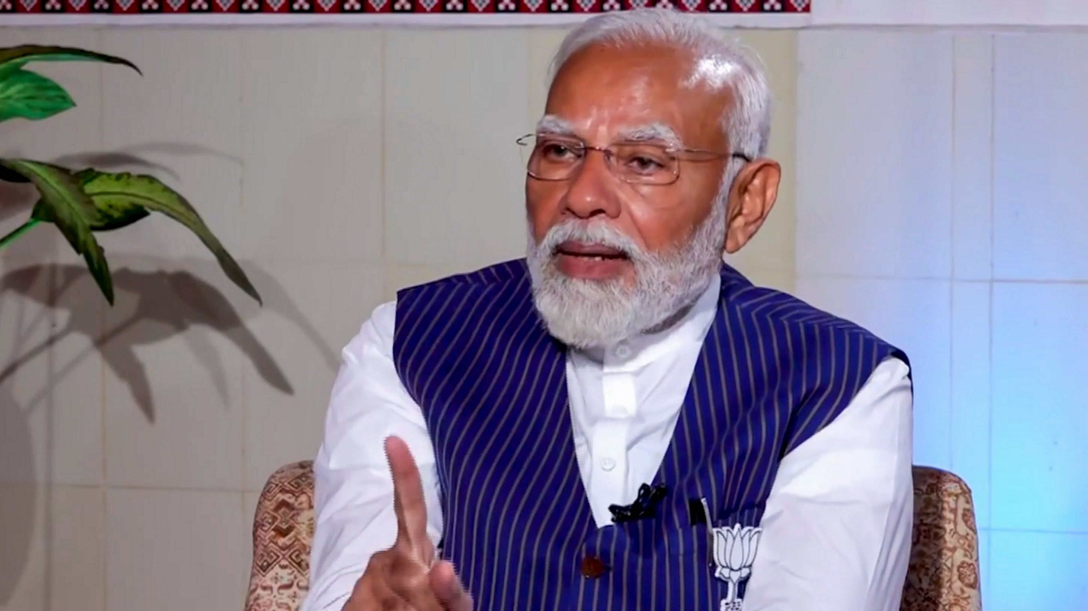 <div class="paragraphs"><p>Prime Minister Narendra Modi during an interview with PTI, in Bhubaneswar, on Sunday.</p></div>