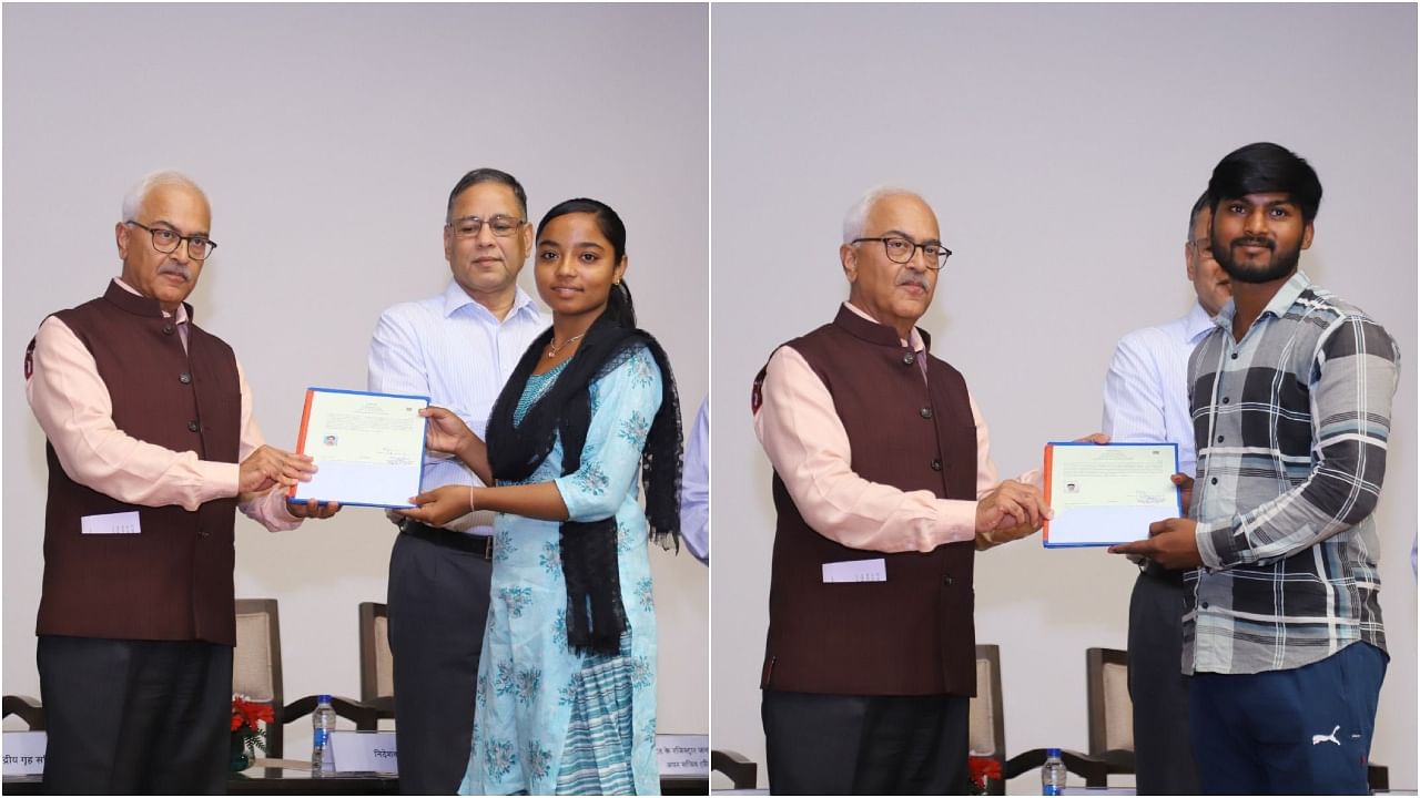 <div class="paragraphs"><p> Ajay Kumar Bhalla handed out the&nbsp;first set of citizenship certificates to some applicants.&nbsp;</p></div>