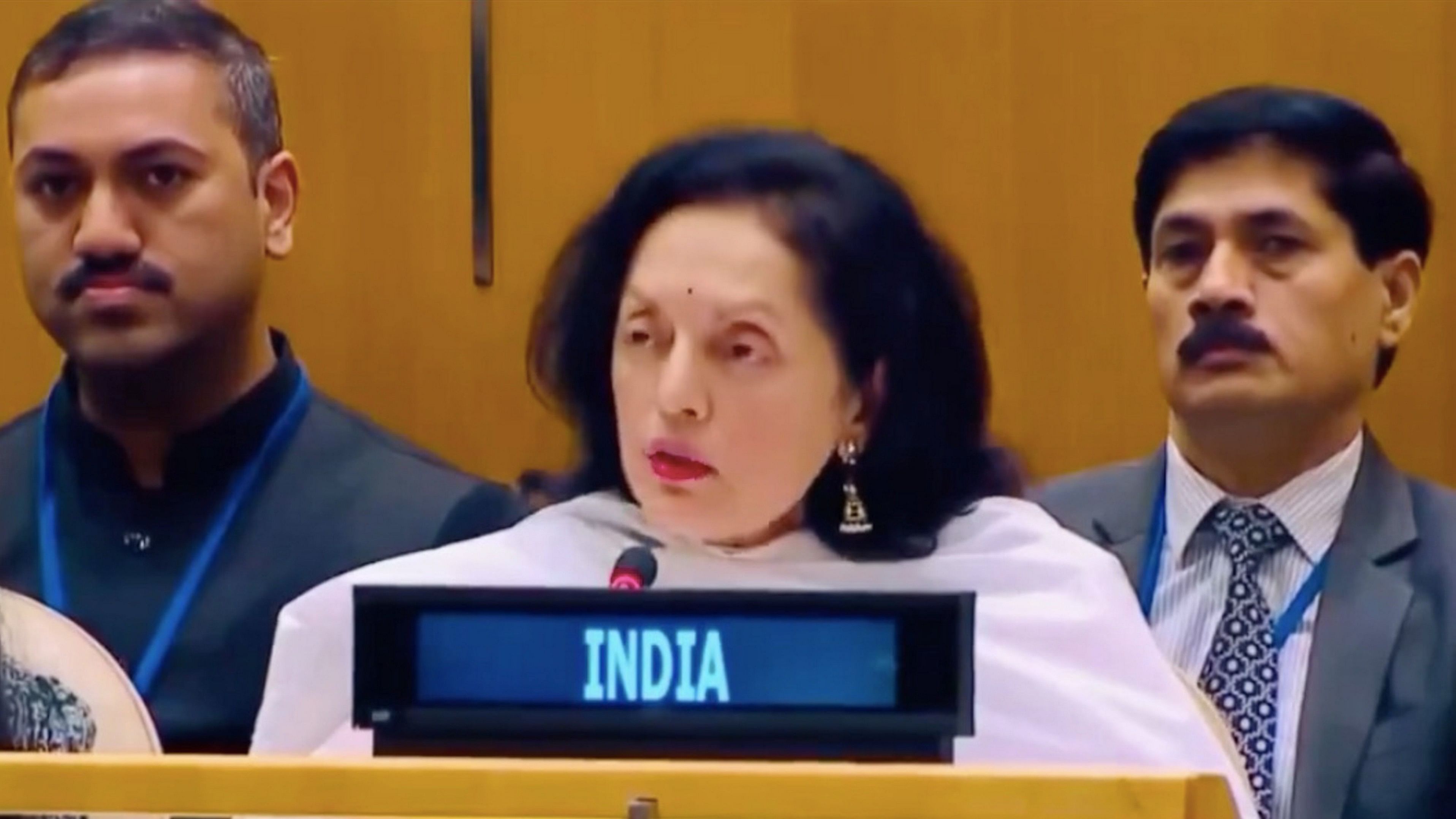 <div class="paragraphs"><p>India’s Permanent Representative to the UN Ambassador Ruchira Kamboj.</p></div>