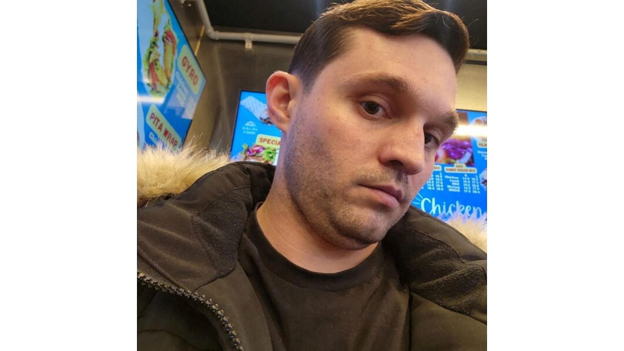 <div class="paragraphs"><p>Gordon Black, a US serviceman detained in Russia, poses for a selfie in this picture obtained from social media, in an unspecified location.</p></div>