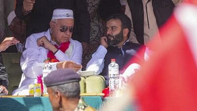 <div class="paragraphs"><p>Jammu &amp; Kashmir National Conference President Farooq Abdullah during an election rally in support of party candidate Aga Syed Ruhullah Mehdi for Lok Sabha polls, in Srinagar, Wednesday, May 8, 2024. </p></div>