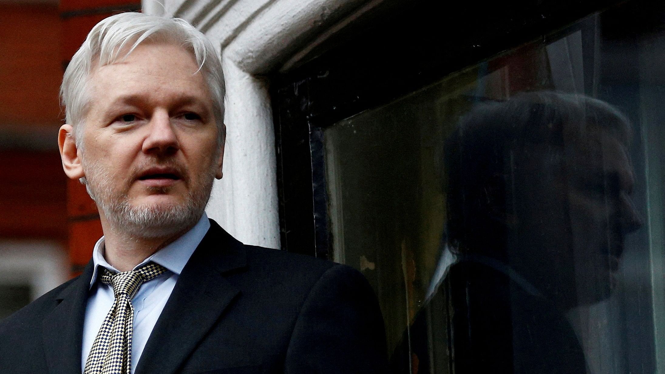 <div class="paragraphs"><p>File photo:&nbsp;WikiLeaks founder Julian Assange makes a speech from the balcony of the Ecuadorian Embassy, in central London</p></div>