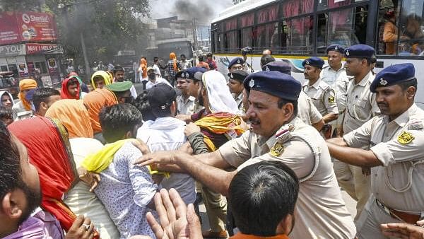 <div class="paragraphs"><p>Protest after killing of Patna University student.</p></div>