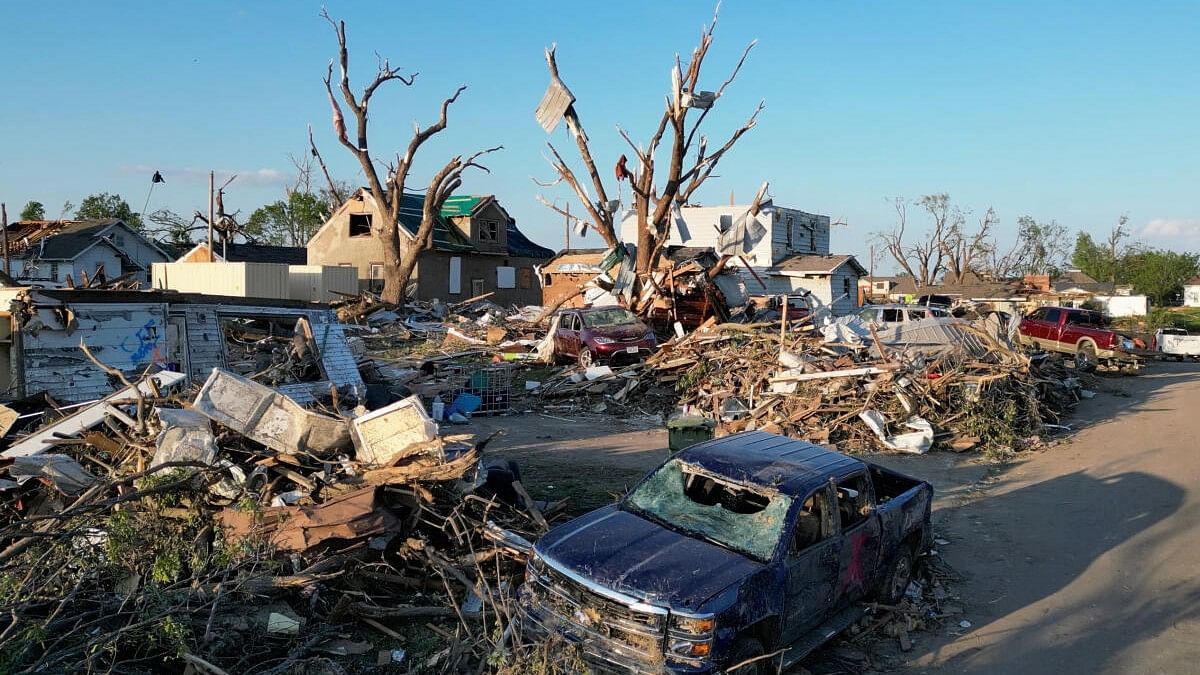 <div class="paragraphs"><p>Wreckage is left behind the day after a deadly tornado struck Greenfield, Iowa</p></div>