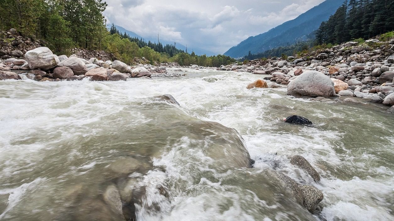 <div class="paragraphs"><p>Beas River near Manali in Himachal Pradesh's Kullu.</p></div>