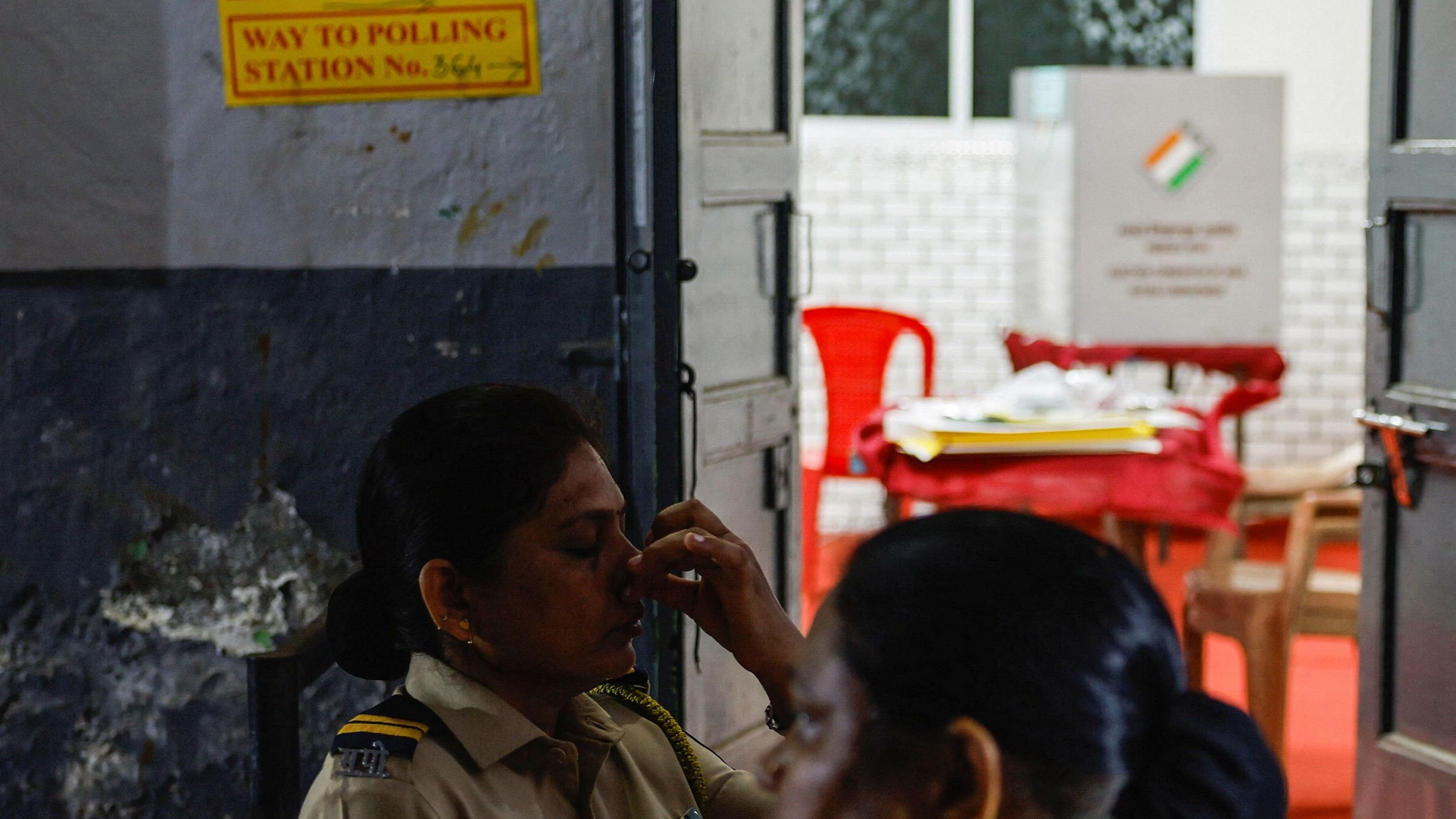 <div class="paragraphs"><p>A polling booth in Mumbai.</p><p>Representative image.</p></div>