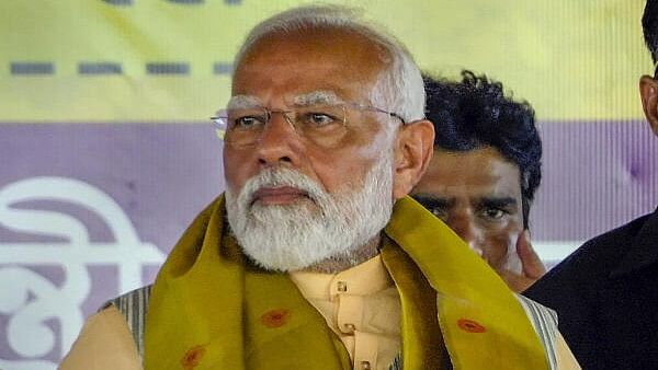 <div class="paragraphs"><p>Prime Minister Narendra Modi during a public meeting for Lok Sabha polls, in Bankura, Sunday, May 19, 2024.</p></div>