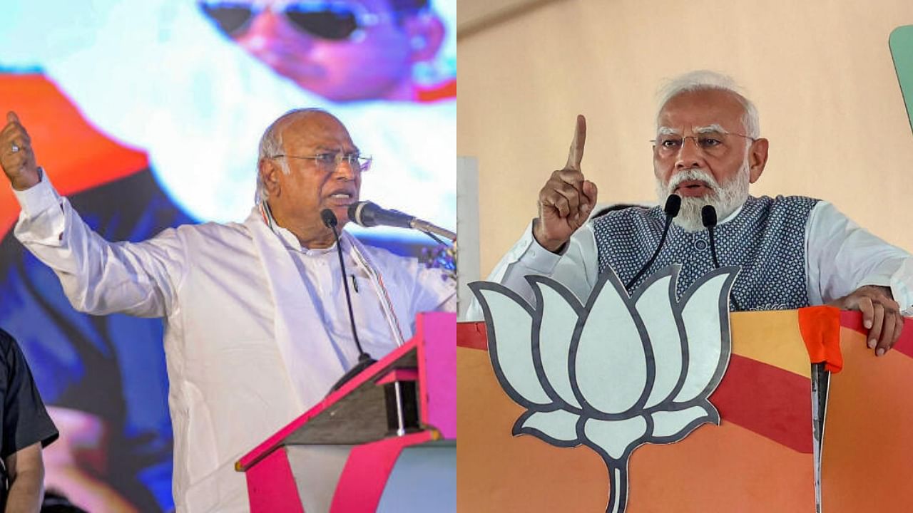 <div class="paragraphs"><p>Congress President Mallikarjun Kharge (left) and Prime Minister Narendra Modi (right)</p></div>