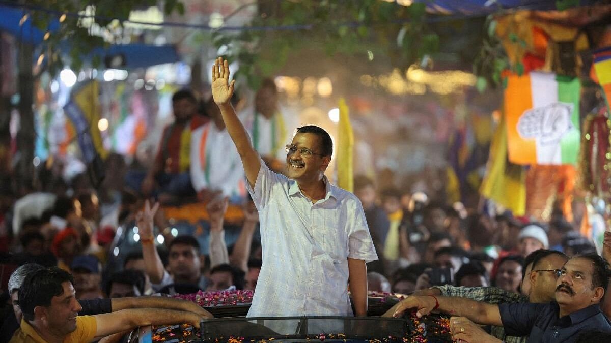 <div class="paragraphs"><p>Arvind Kejriwal attends a roadshow in Delhi.&nbsp;</p></div>