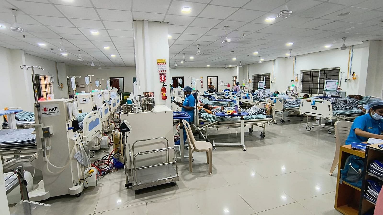 The dialysis block for women at Bangalore Kidney Foundation, Bengaluru.