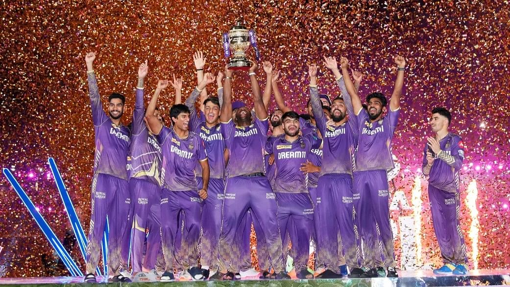 <div class="paragraphs"><p>KKR players lift IPL 2024 trophy.</p></div>