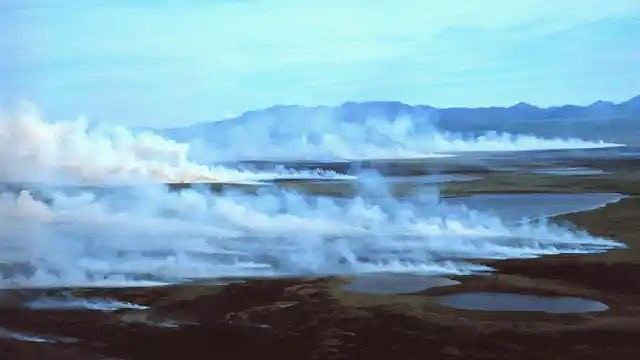 <div class="paragraphs"><p>Image showing fire in Alaska peatlands.</p></div>