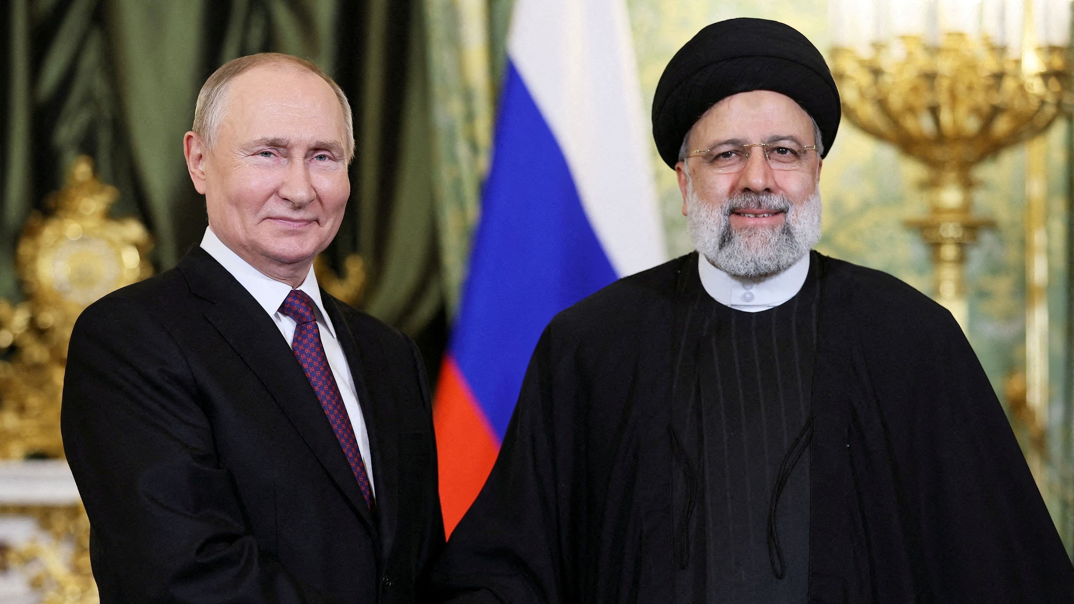 <div class="paragraphs"><p>Russian President Vladimir Putin  with Iranian President Ebrahim Raisi.</p></div>