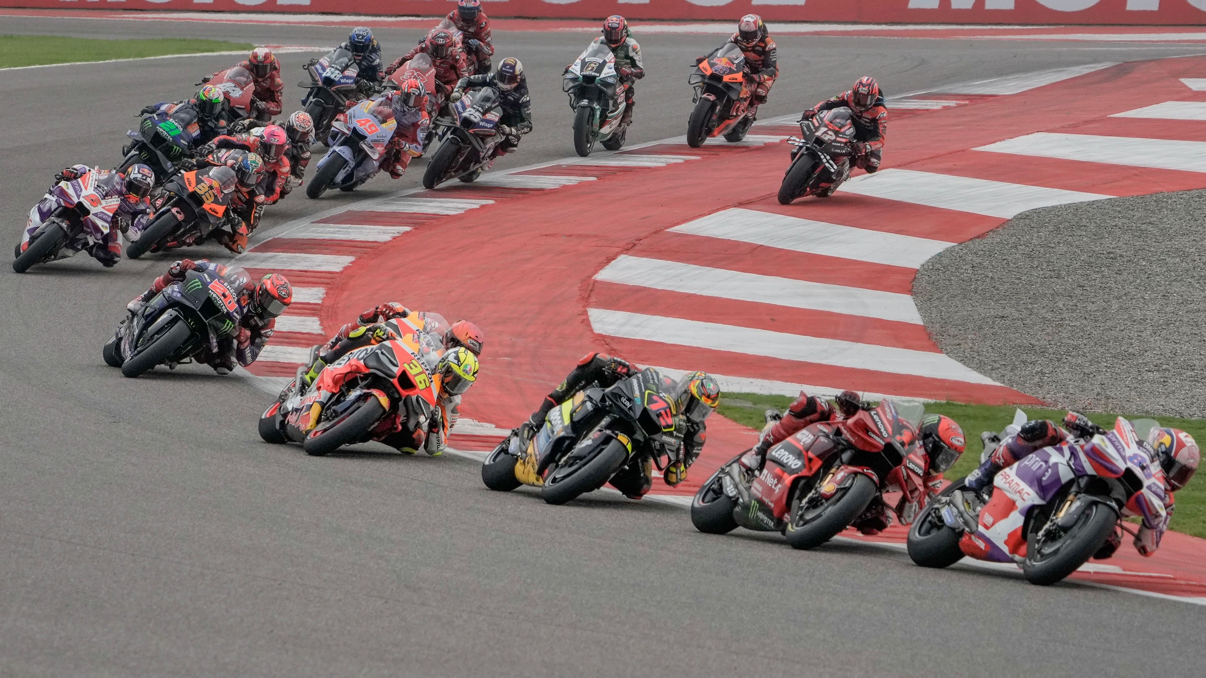 <div class="paragraphs"><p>The inaugural MotoGP race in India was held in Greater Noida last year after Faristreet Sports and Dorna signed a seven-year agreement.</p></div>