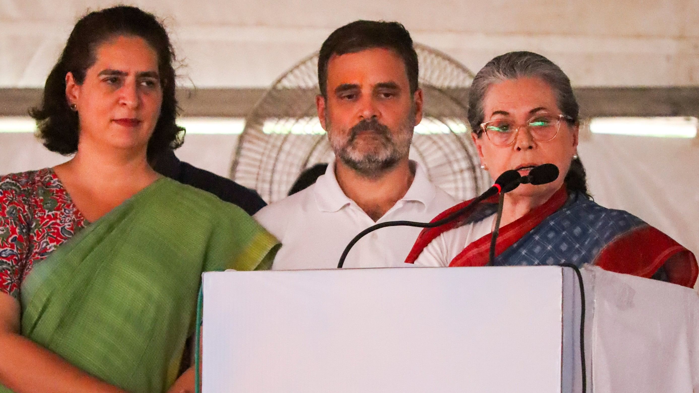 <div class="paragraphs"><p>Congress leader Sonia Gandhi addresses a public meeting.</p></div>