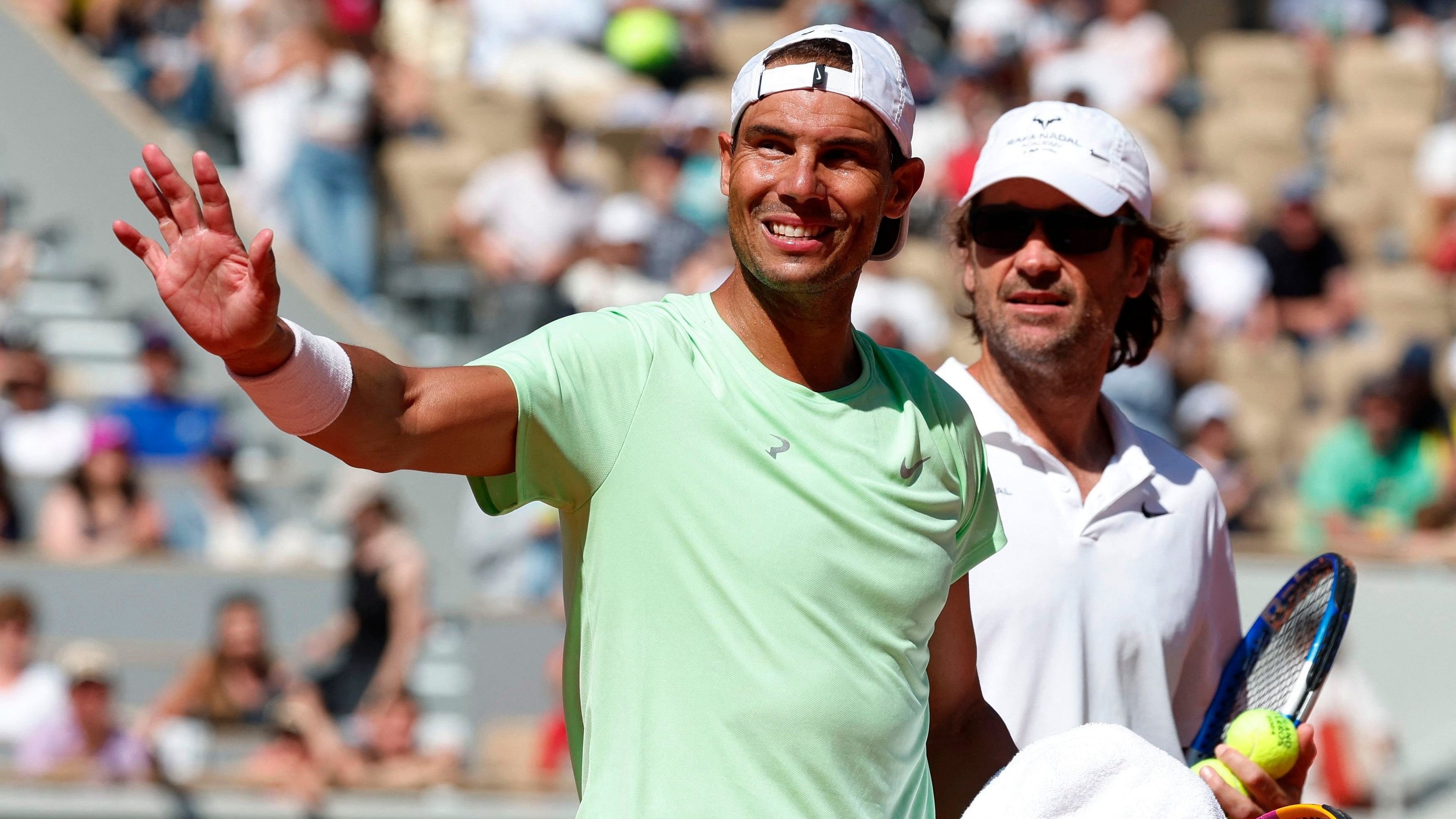 <div class="paragraphs"><p>Spain's Rafael Nadal during a practice session.</p></div>