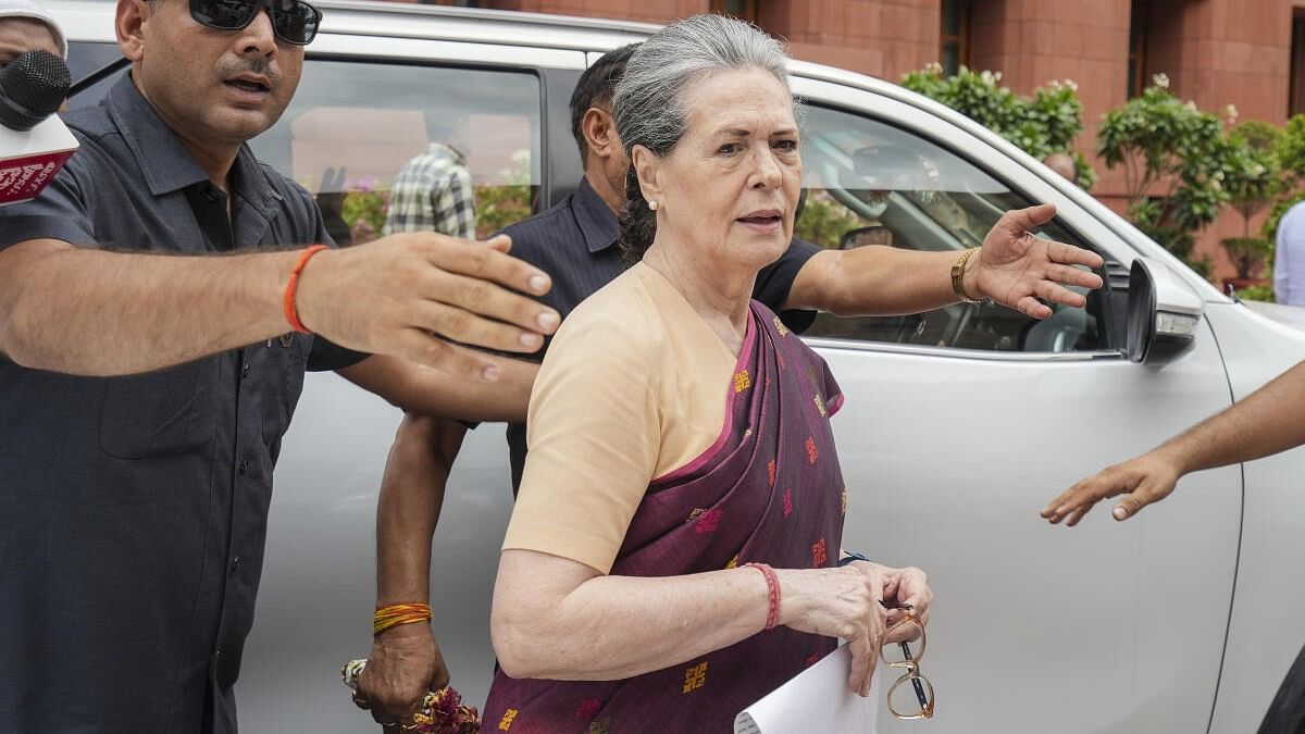 <div class="paragraphs"><p>Congress MP Sonia Gandhi leaves after attending the President's address to the joint sitting of Parliament, in New Delhi, Thursday, June 27, 2024.</p></div>