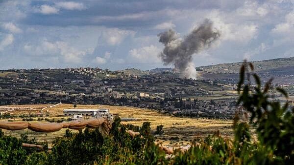 <div class="paragraphs"><p>File photo showing smoke rising above south Lebanon following an Israeli strike amid ongoing cross-border hostilities between Hezbollah and Israeli forces.</p></div>