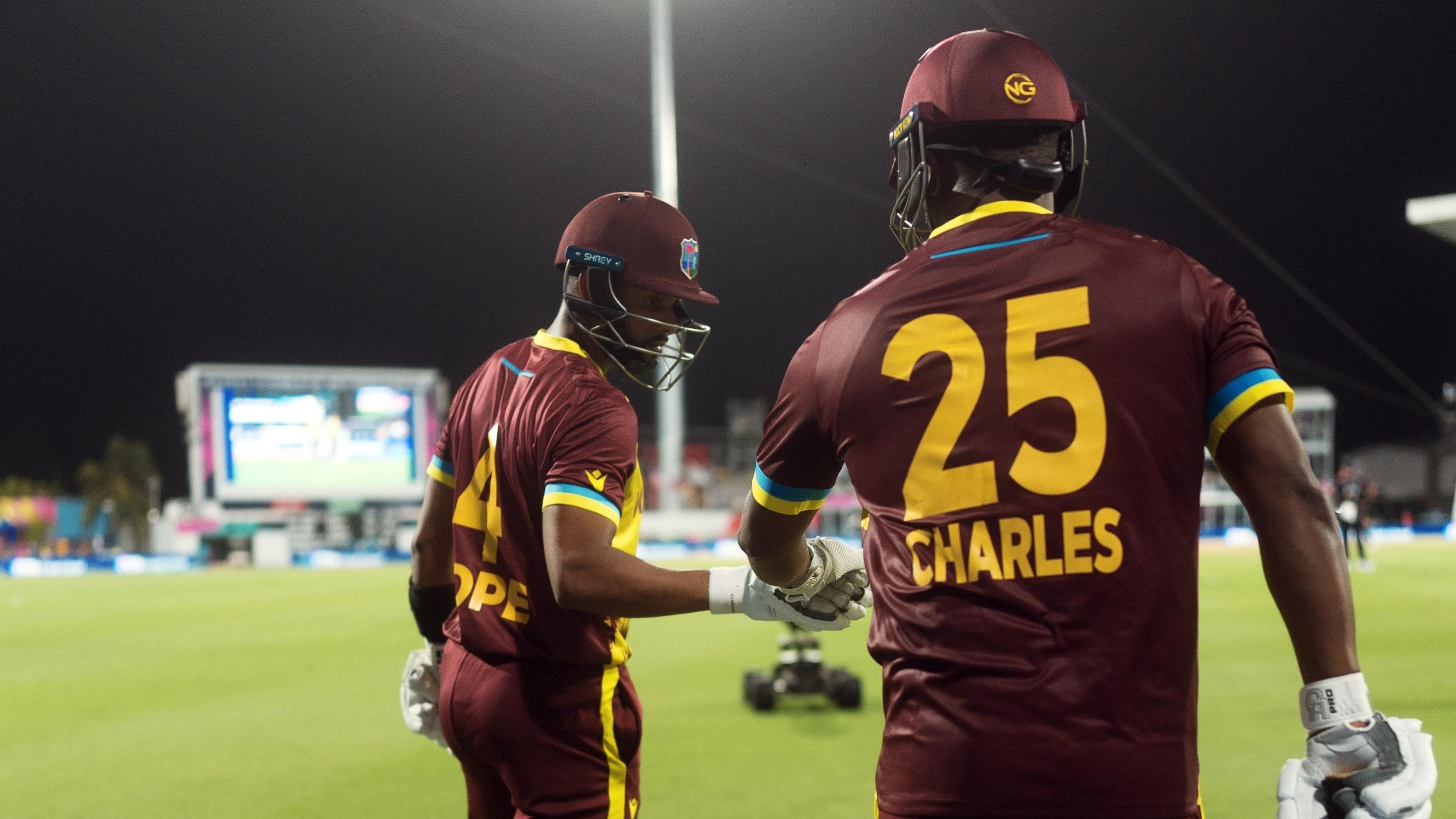 <div class="paragraphs"><p>West Indies openers Shai Hope and Johnson Charles.</p></div>