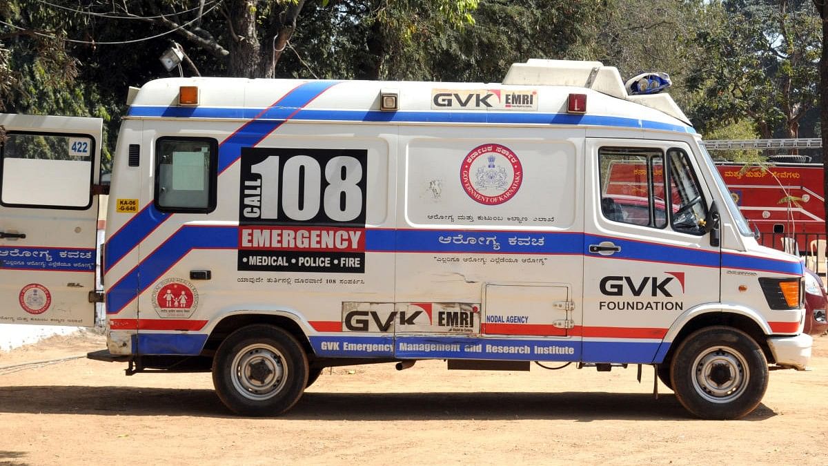 <div class="paragraphs"><p>Karnataka's Arogya Kavacha ambulances. (File photo for representation)</p><p></p></div>