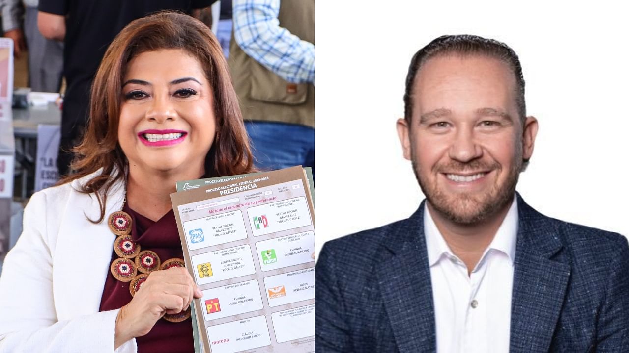 <div class="paragraphs"><p>Morena's Clara Brugada (L) and Opposition candidate Santiago Taboada (R).</p></div>