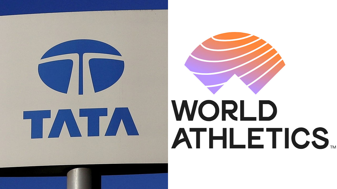 <div class="paragraphs"><p>TATA logo(L) and World Athletics logo(R).</p></div>