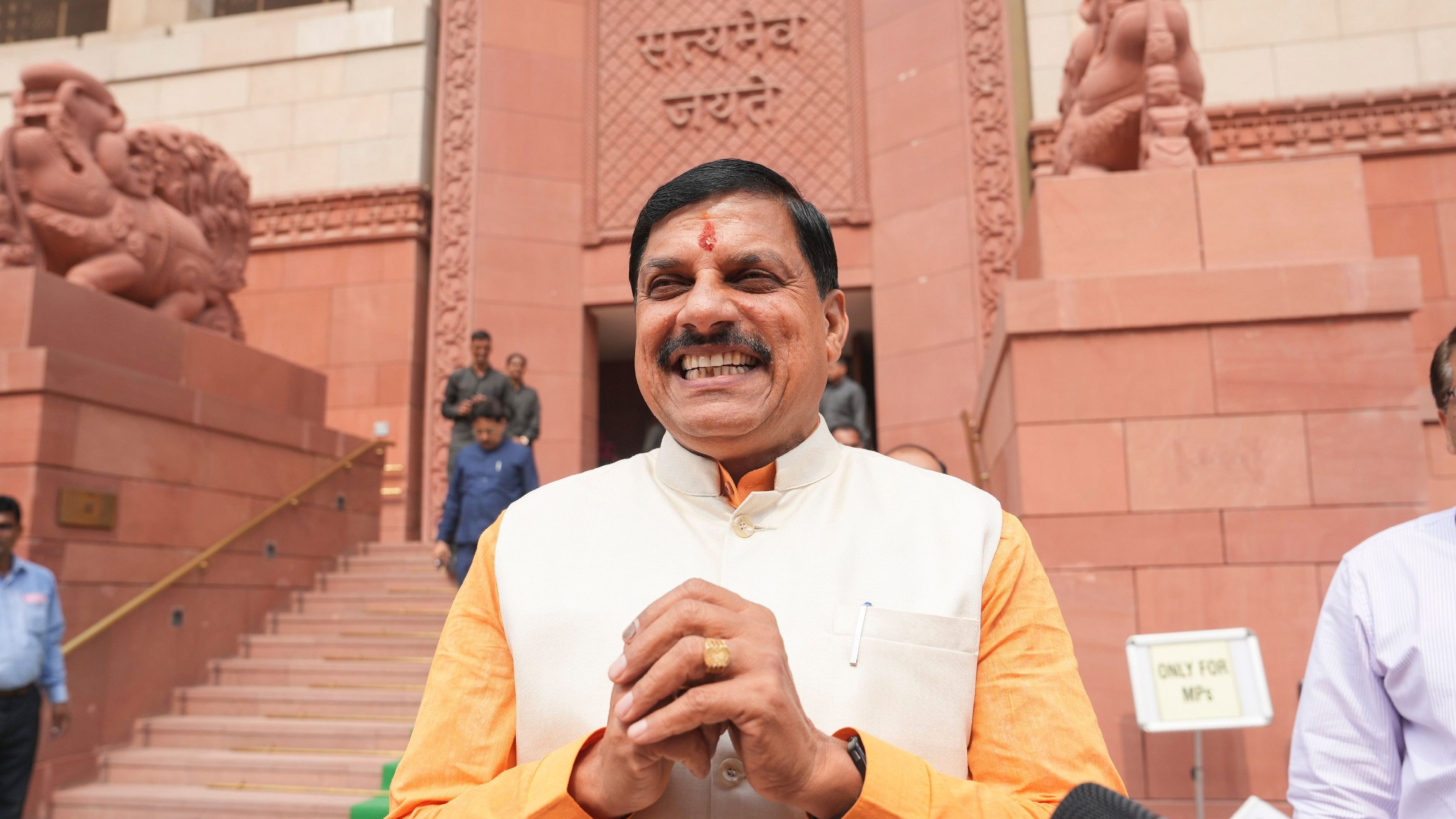 <div class="paragraphs"><p>Madhya Pradesh CM Mohan Yadav at the Parliament House complex, in New Delhi, Tuesday, June 25, 2024. </p></div>