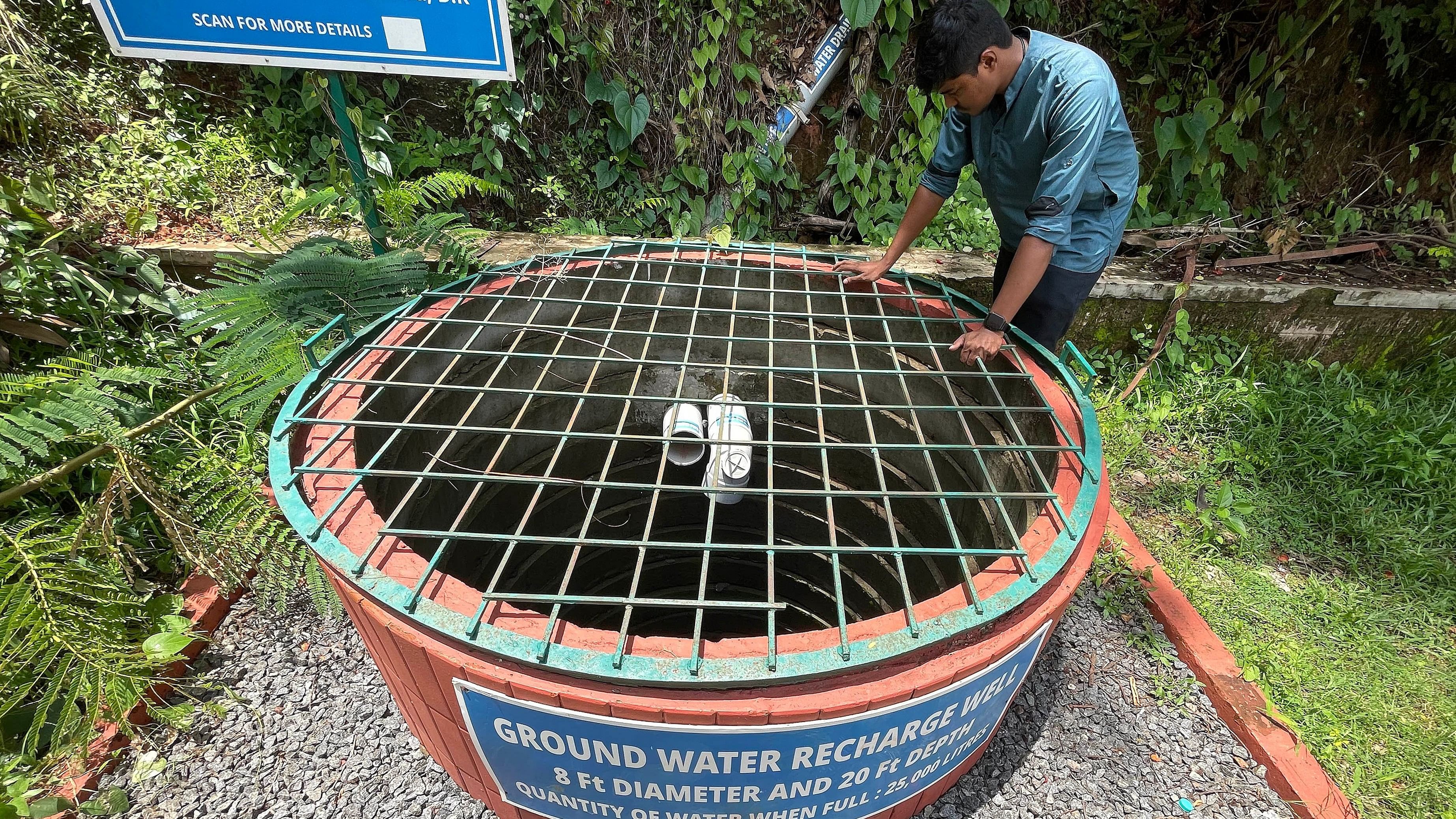 <div class="paragraphs"><p>A groundwater recharge pit situated in a Mangaluru-based college. </p></div>
