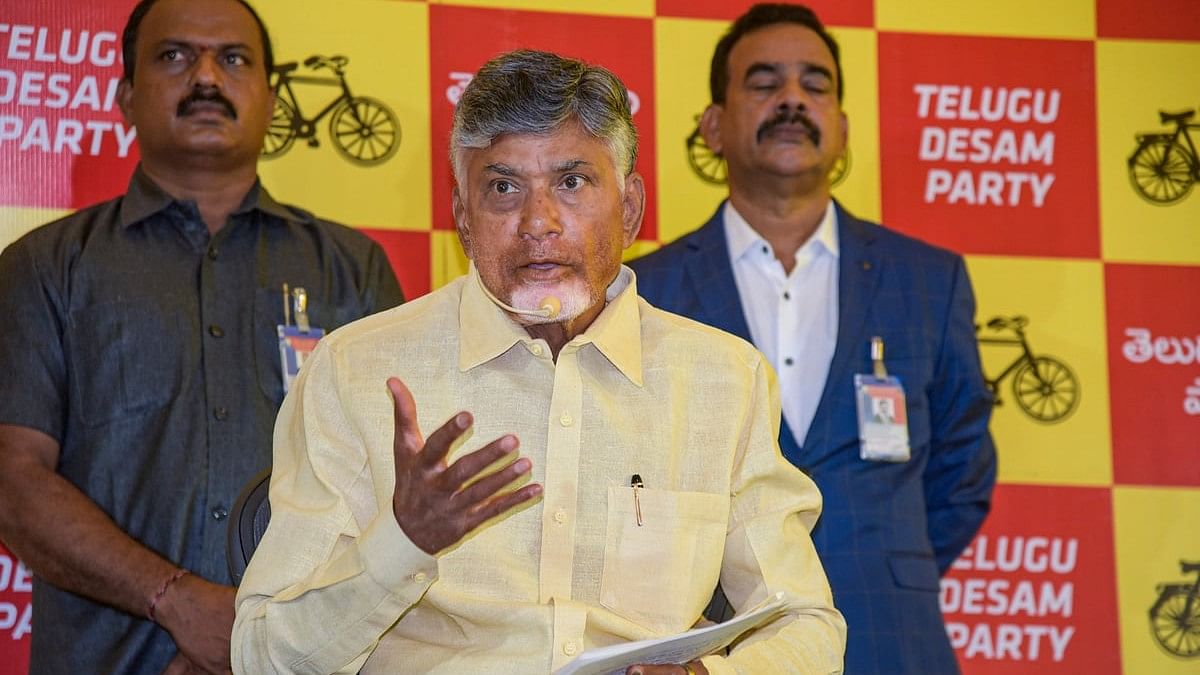 <div class="paragraphs"><p>Telugu Desam Party (TDP) President Chandrababu Naidu at Amaravati, Andhra Pradesh.</p></div>