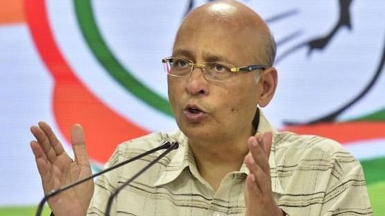 <div class="paragraphs"><p>Congress leader&nbsp;Abhishek Manu Singhvi spoke after the I.N.D.I.A. bloc meeting with the EC</p></div>