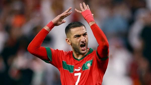 <div class="paragraphs"><p>Morocco's Hakim Ziyech in action during a match.</p></div>