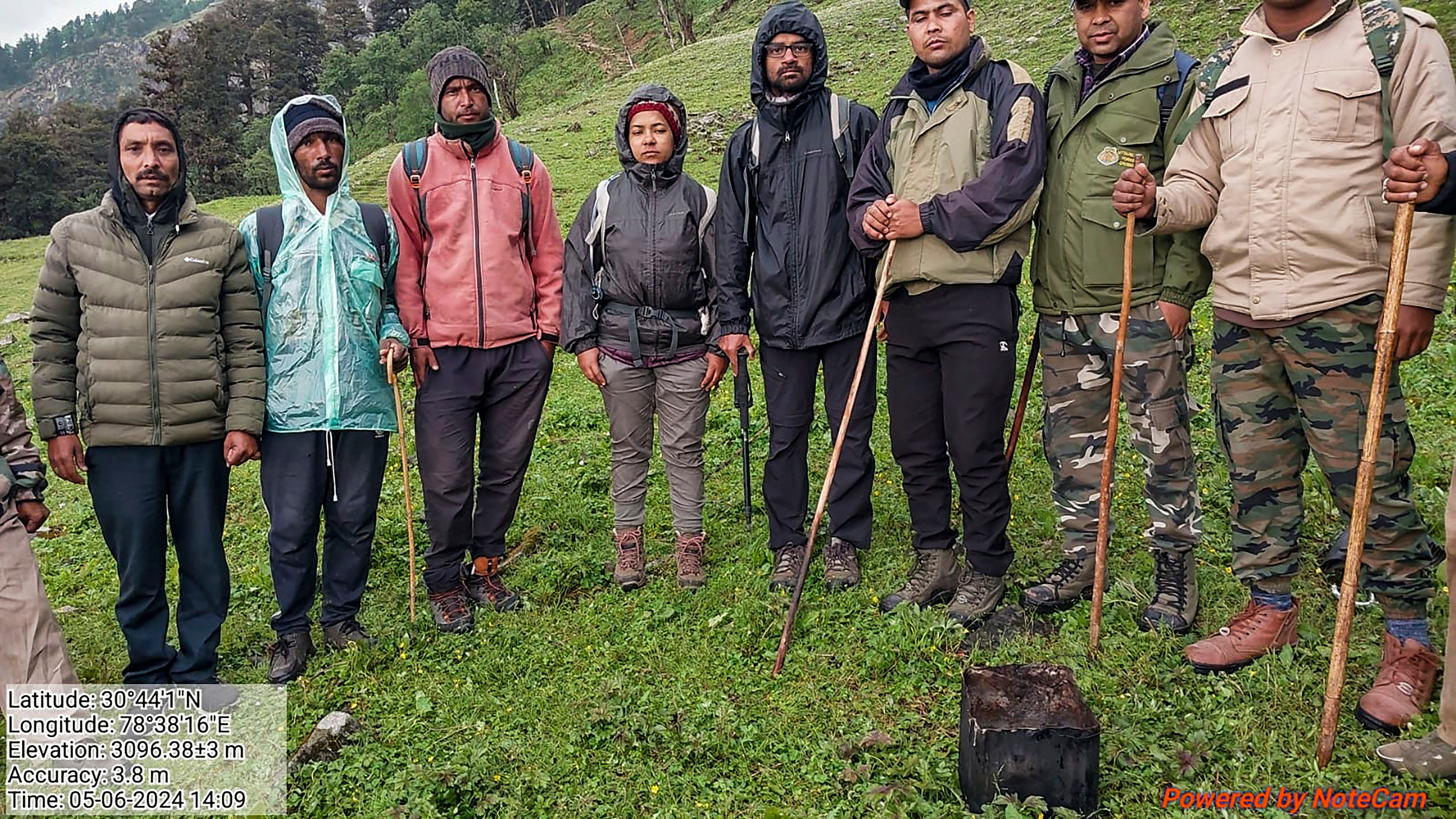 <div class="paragraphs"><p>Dehradun: Rescued trekkers before they were brought to Dehradun, Wednesday, June 5, 2024.  Nine trekkers who were part of a 22-member group, died after losing their way due to bad weather while on their way back from Sahastra Tal, Uttarkashi. Photo</p></div>