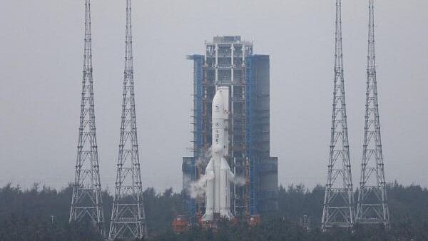 <div class="paragraphs"><p>The Chang'e 6 lunar probe in Hainan province, China.</p></div>