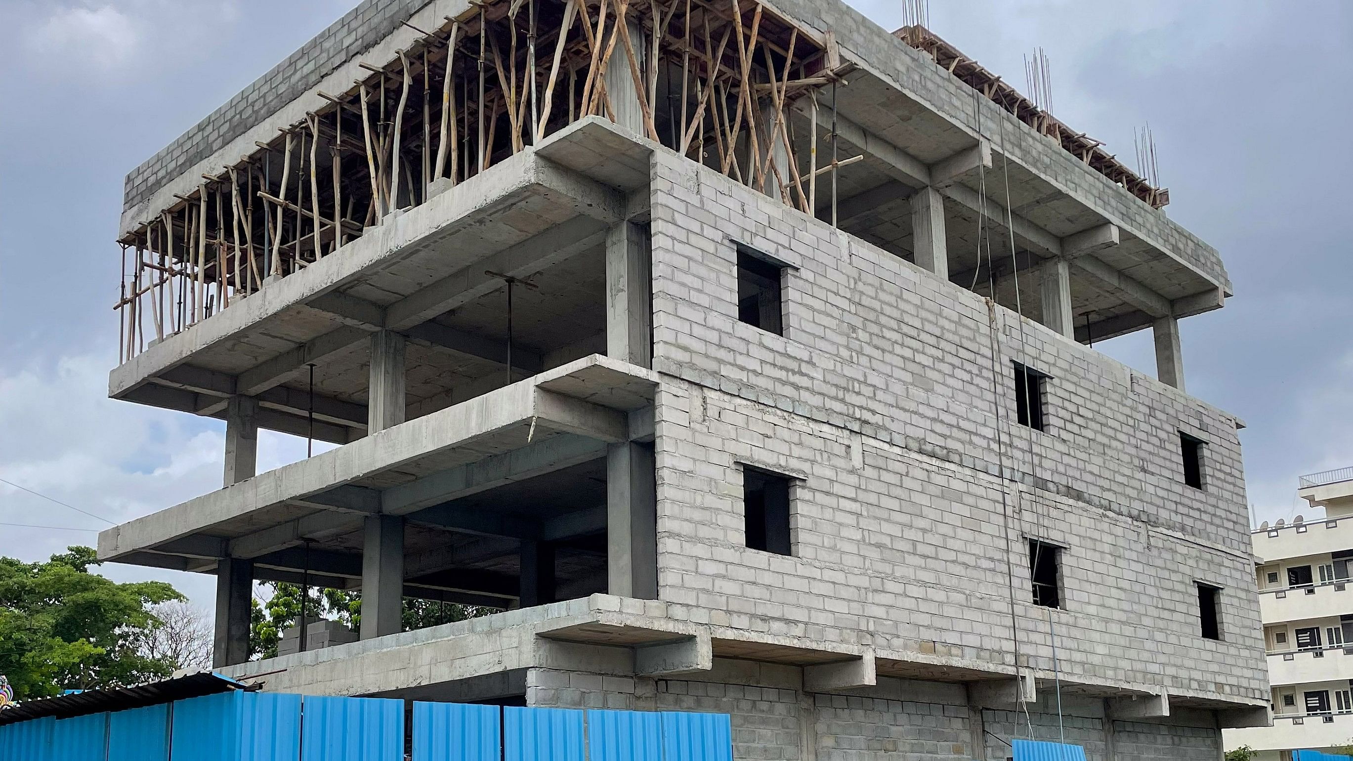 <div class="paragraphs"><p>A building being constructed on Survey No. 7 of Siddapura village. The land, previously known as Siddapura Tavare Kola, is located near Varthur Main Road, Whitefield in Bengaluru. </p></div>