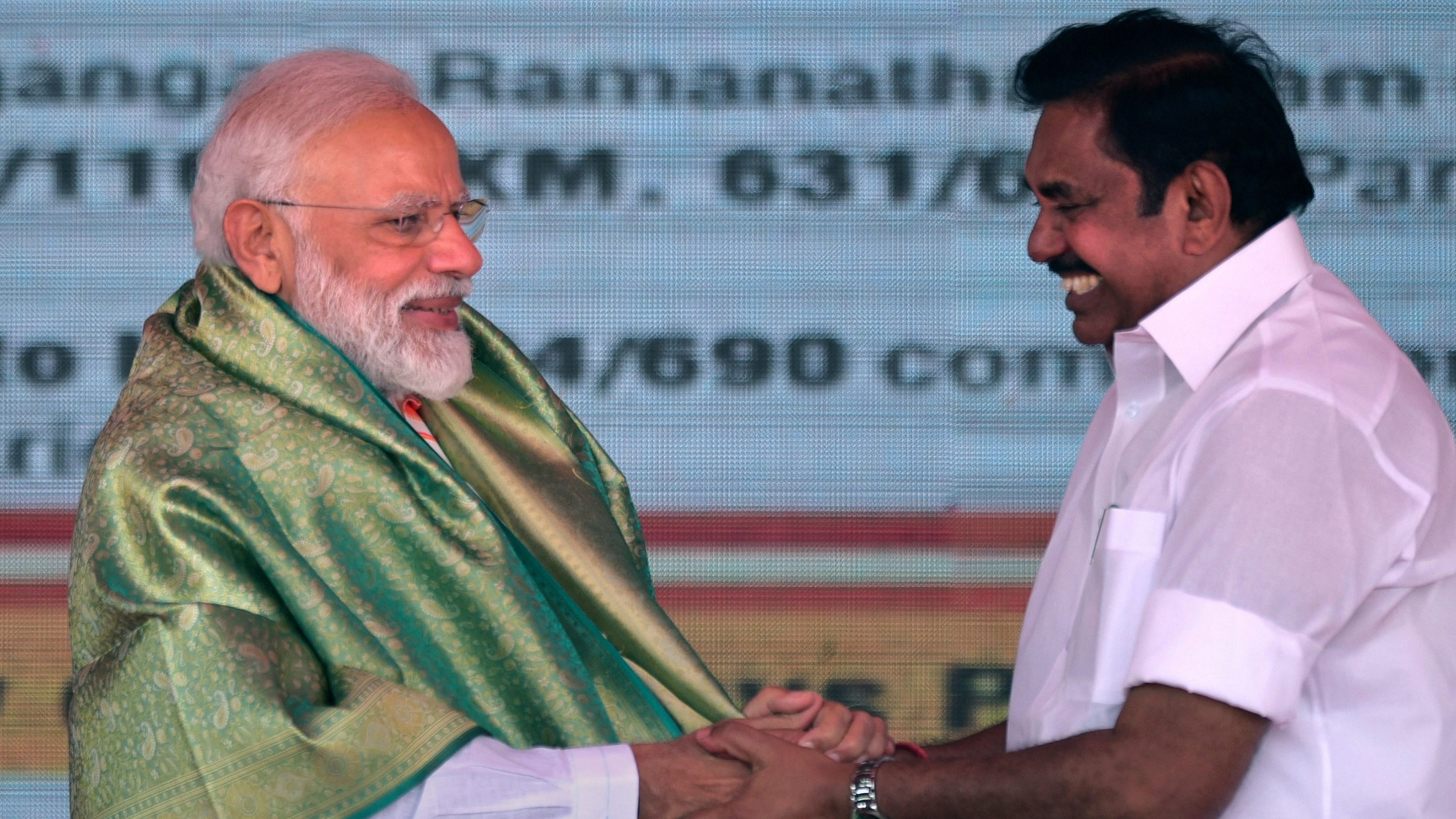 <div class="paragraphs"><p>File photo of Prime Minister Narendra Modi with former Tamil Nadu Chief Minister K Palaniswami.</p></div>