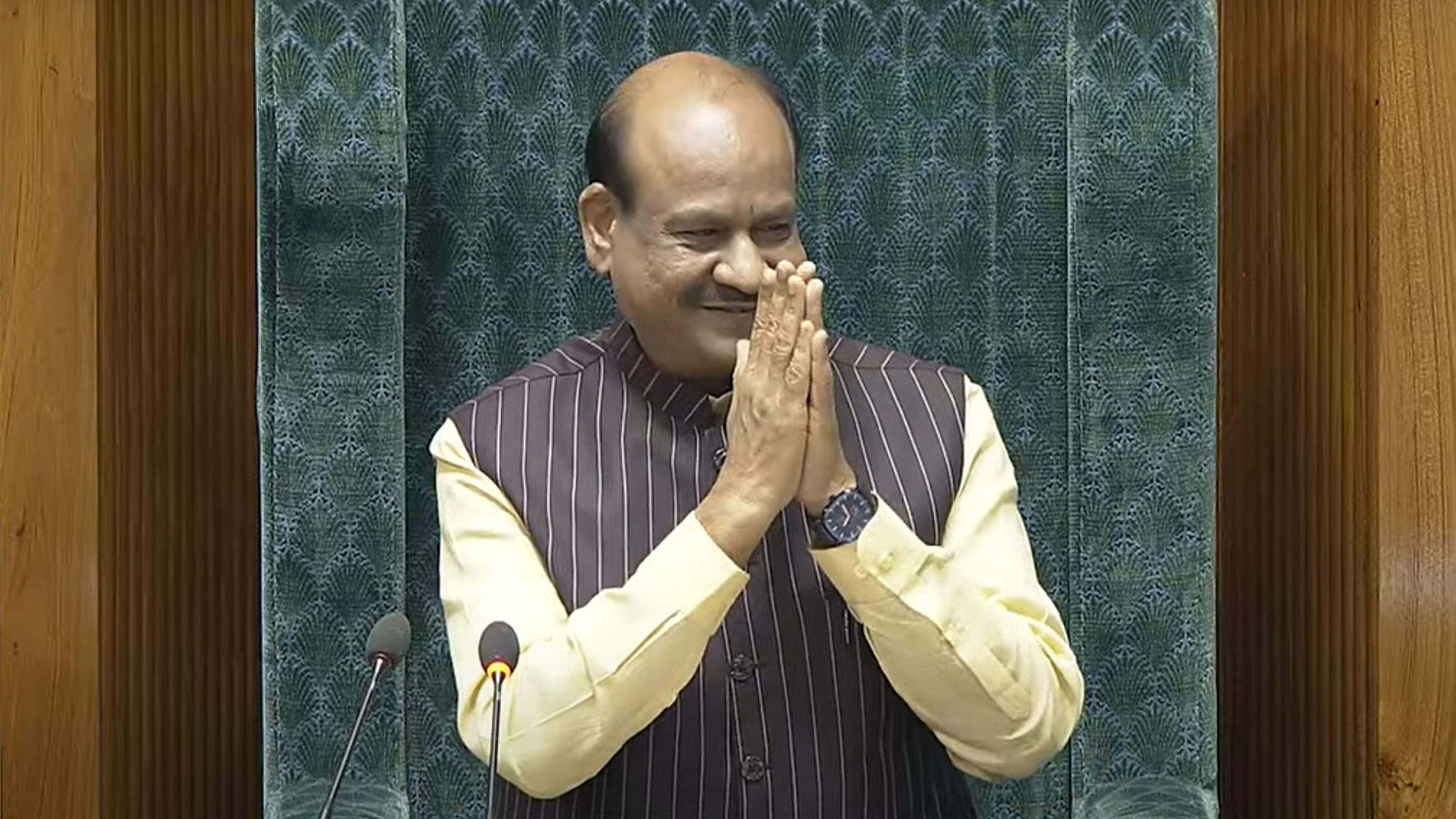 <div class="paragraphs"><p>Om Birla after he was elected as the Speaker of the House during the first session of the 18th Lok Sabha.</p></div>