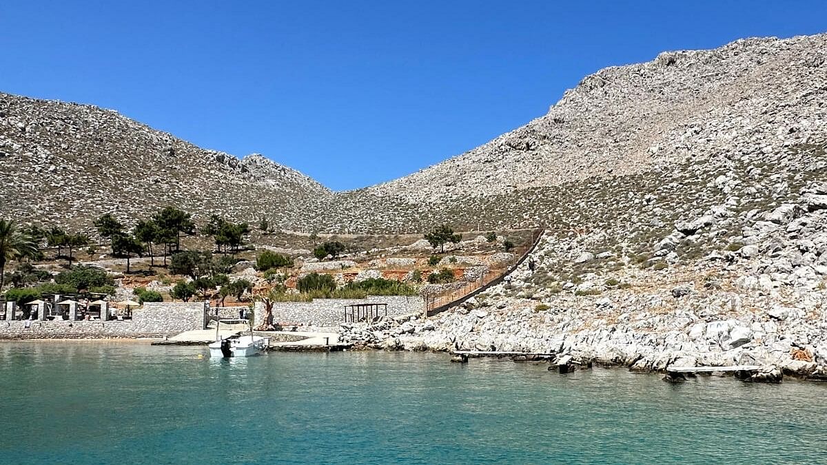 <div class="paragraphs"><p>A view of the area where the body of British TV presenter Michael Mosley was found on the southeastern Aegean Sea island of Symi, Greece.&nbsp;</p></div>