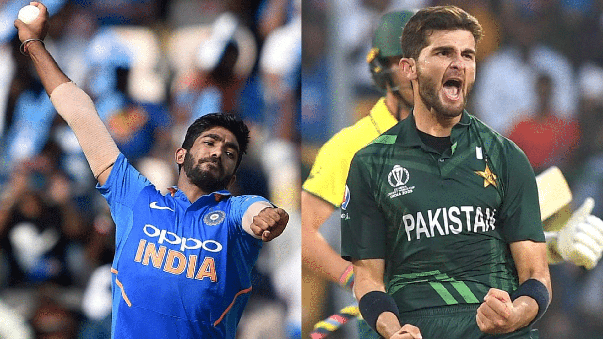 <div class="paragraphs"><p>Jasprit Bumrah (L), Shaheen Shah Afridi (R).&nbsp;</p></div>